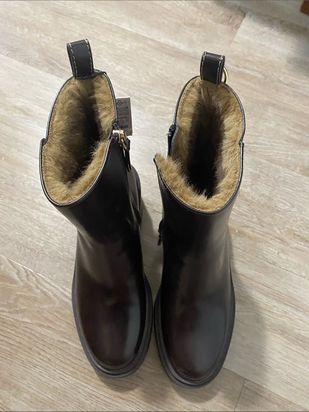 BNWT Zara Brown Ankle Boots